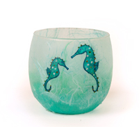 Seahorse strawsilk glowpot